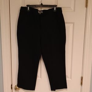 Wit & Wisdom Black Cropped Dress Pants for Women